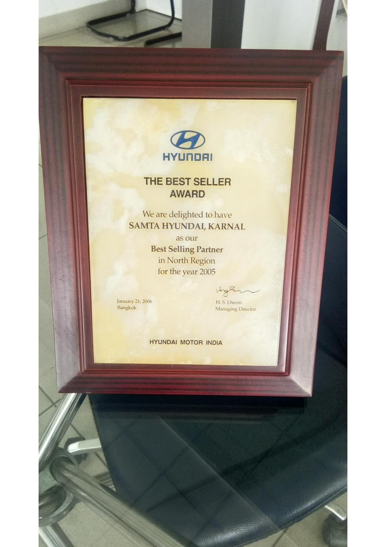 Awards and milestones | Samta Hyundai Karnal